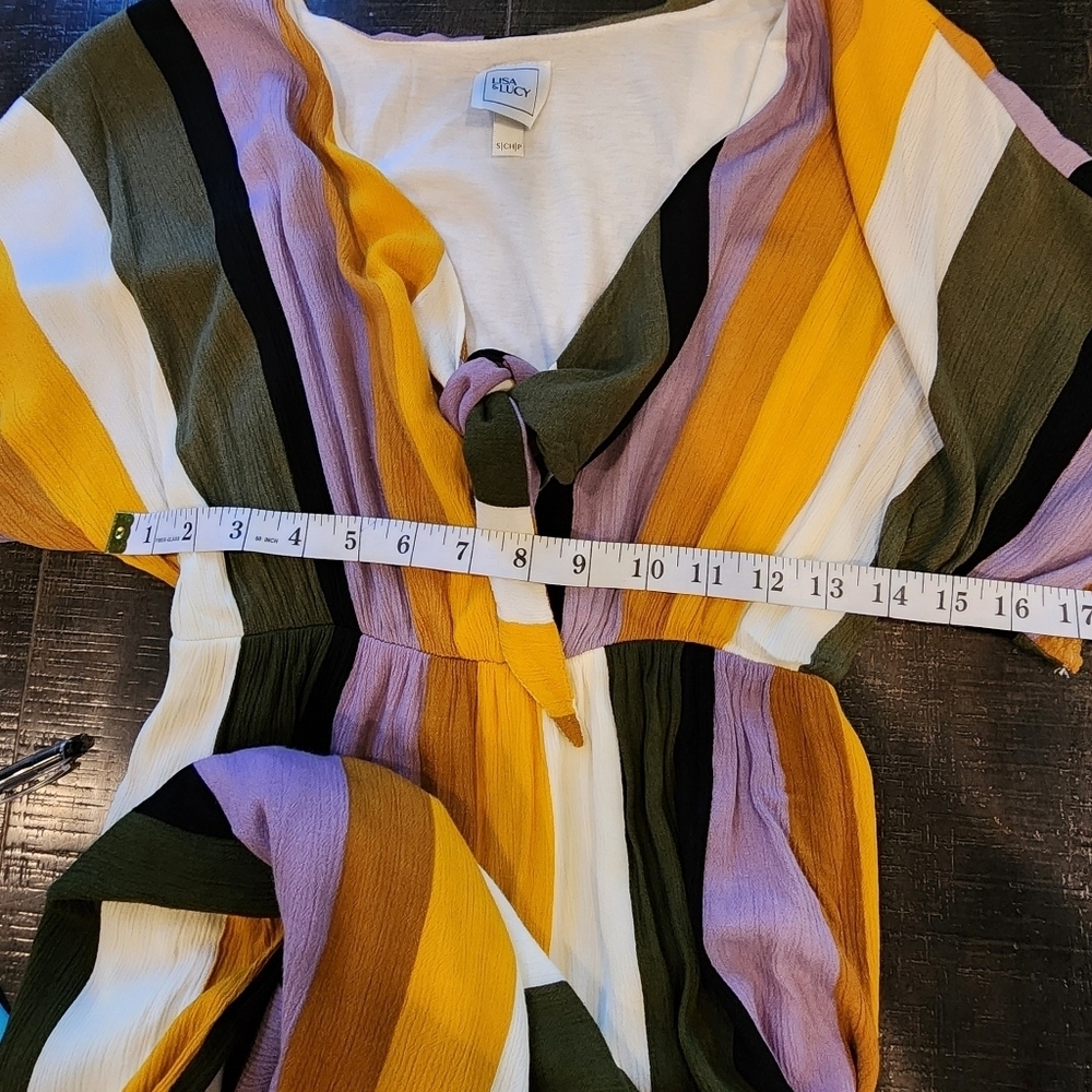 Lisa & Lucy Striped Multicolor Maxi Maternity Dress - Picture 4 of 9
